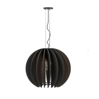 Lampe suspendue acoustique noir