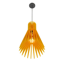 Luminaire acoustique mural orange vue du dessous