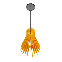 Luminaire acoustique mural orange vue du dessus