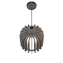 Vue du dessus du luminaire absorbant le bruit Dame Jeanne