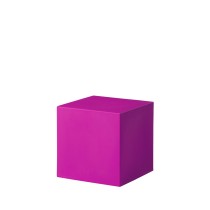 Cubo Pouf fuchsia, mobilier d’extérieur coloré Slide Design