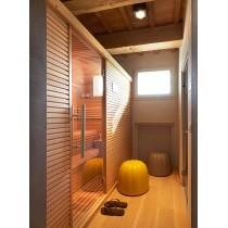 Poufs design Gelée dans un espace détente moderne.