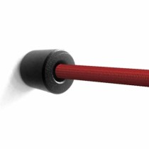 Terminaison murale corde élastique fixe maintenant une corde élastique rouge