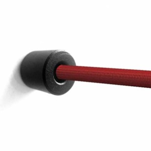 Applique murale fixe maintenant une corde élastique rouge