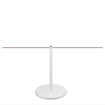 Potelet blanc pour expositions et musées