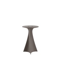 Table haute Jet gris argile