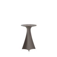 Table haute Jet gris argile