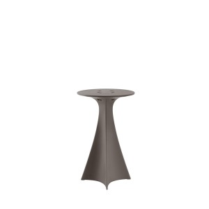 Table haute Jet gris argile