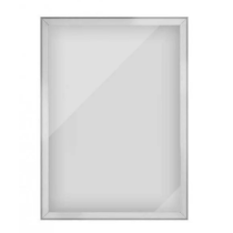 Cadre clic-clac coins onglets biseautés - ALUMINIUM