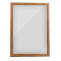Cadre clic-clac aspect bois pour affichage mural