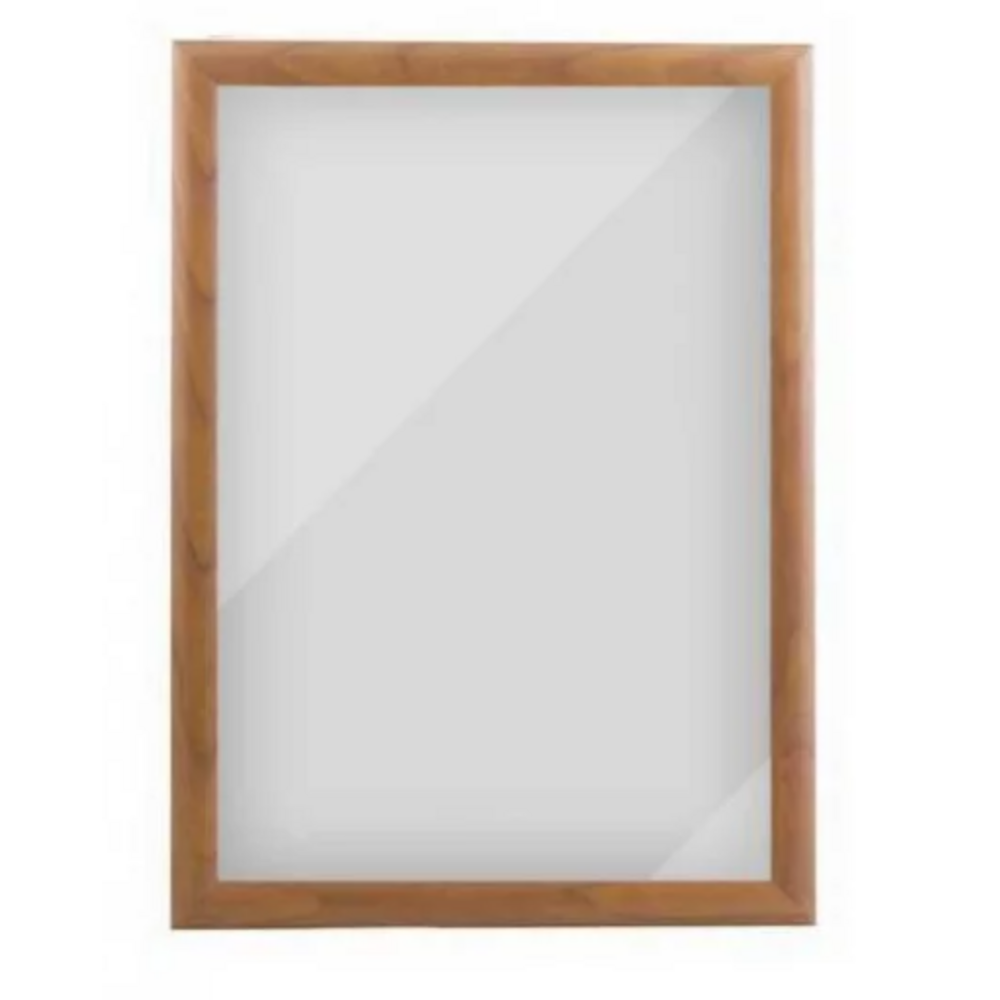 Cadre clic-clac aspect bois pour affichage mural