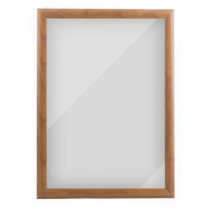 Cadre clic-clac aspect bois pour affichage mural