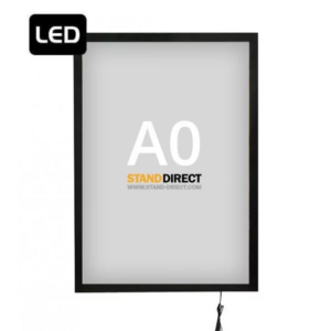 Cadre rétroéclairé magnétique LED format A0 avec éclairage homogène