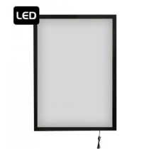 Cadre rétroéclairé magnétique LED vue globale sans visuel