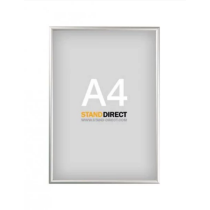 cadre clic-clac profil aluminium 15 mm format A4 fixation murale