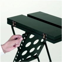 Support brochures pliant installation rapide structure dépliable en ciseaux