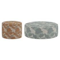 Pouf extérieur rond Peak en deux formats : Ø 60 x 45 cm et Ø 100 x 35 cm