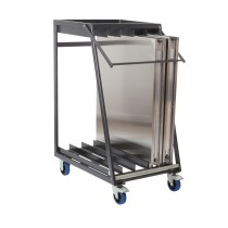 Chariot de transport tables de préparation pliables | Chariots & rouleurs