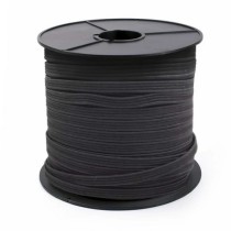 Élastique plat noir (bobine de 100m - 11,16 ou 22mm)