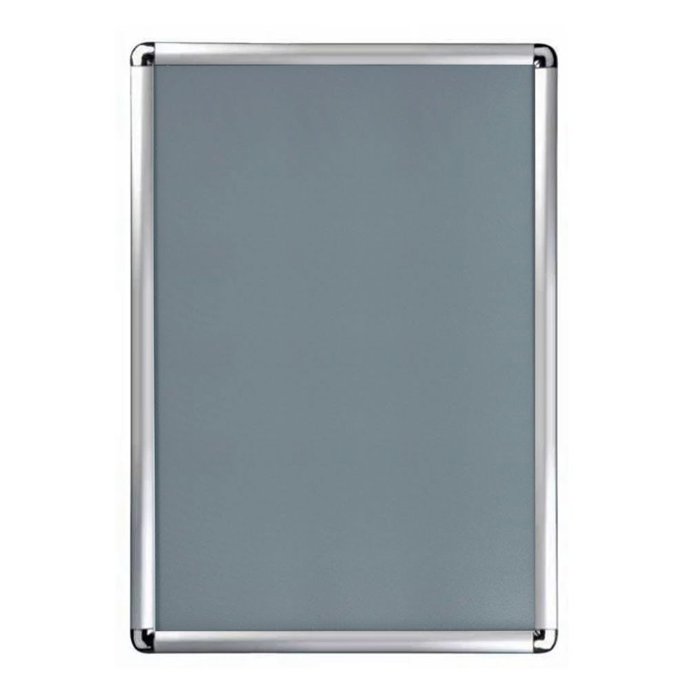 Cadre aluminium profilé de 25mm ou 32mm, disponible aux formats A0, A1, A2, A3, A4, B1 ou B2.