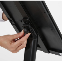 Porte affiche incurvé pour affiches et menus (A4 ou A3) | Porte-menu sur pied