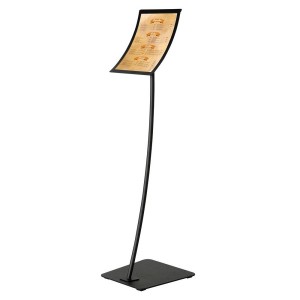 Présentoir magnétique sur pied noir