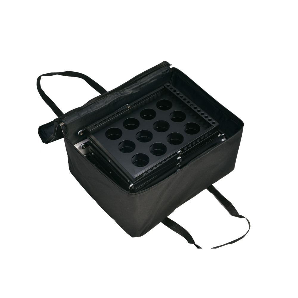 Présentoir Brochures A4 Portable Pliable VAIIGO 4 Poches - Noir Pour Salons Et Bureaux