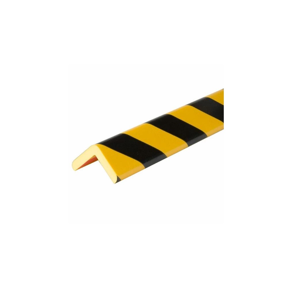 Protection d'angles en mousse jaune et noir