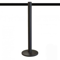 Poteau en plastique de guidage écologique (Noir) - Sangle 2,5m