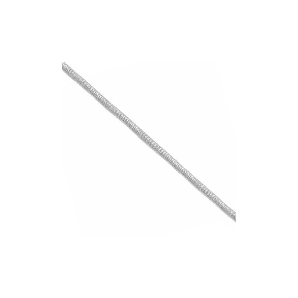 Corde élastique blanc 6mm en polyéthylène au mètre, corde flexible et résistante pour fixation.