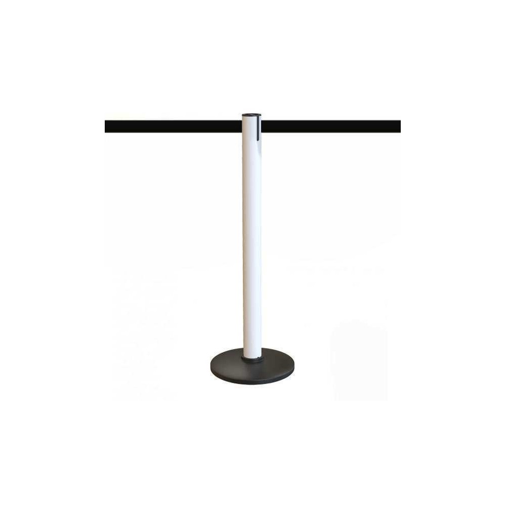 poteau de guidage écologique blanc avec sangle personnalisable
