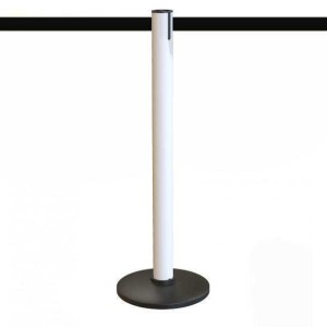 poteau de guidage écologique blanc avec sangle personnalisable