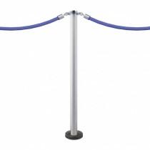 Poteau à visser au sol pour balisage (argenté)