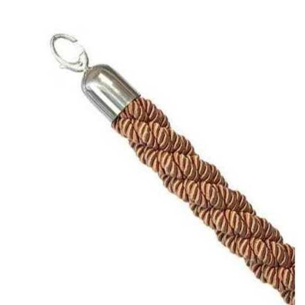 Corde torsadée couleur bronze finition chromée