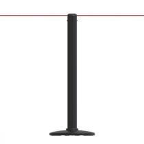 Poteau à corde élastique noir écologique pour guidage