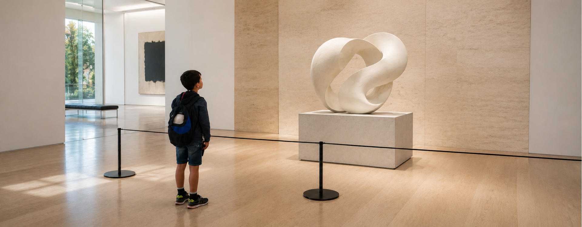 Poteau de guidage musée & galerie : protection des œuvres et expérience visiteur