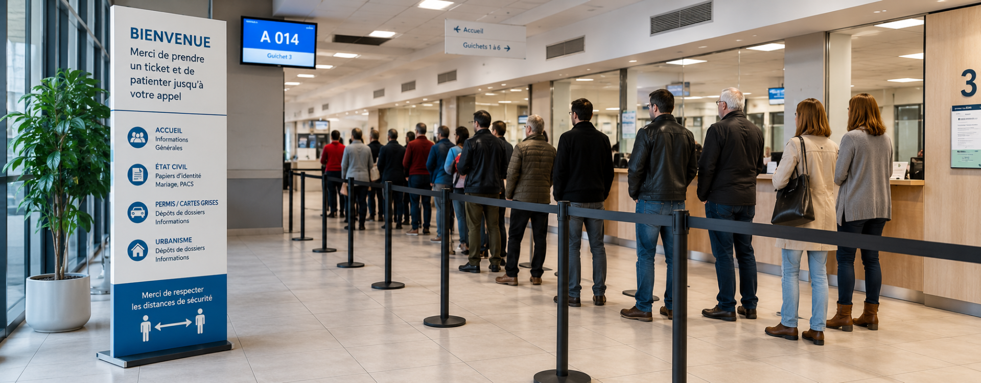 File d'attente dans les services publics : comment l'organiser